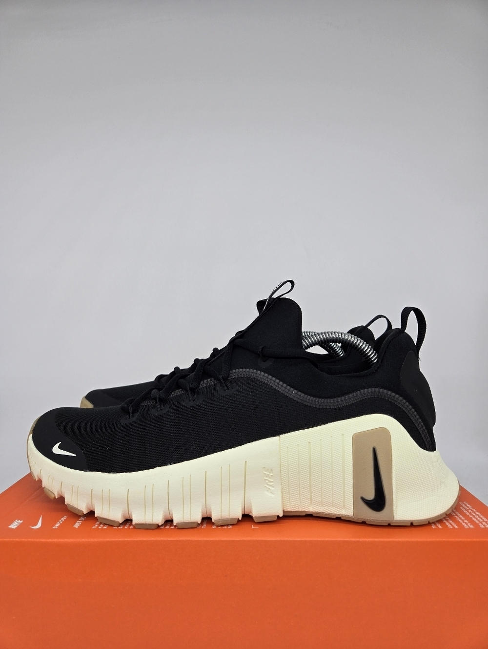Nike Free Metcon 6 Black Gum Light Brown Men's Workout Shoes Size 10 New